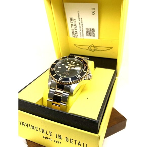 Invicta Men's Watch 36973 Pro Diver Automatic Black Dial Two Tone Steel 44mm - Picture 3 of 15